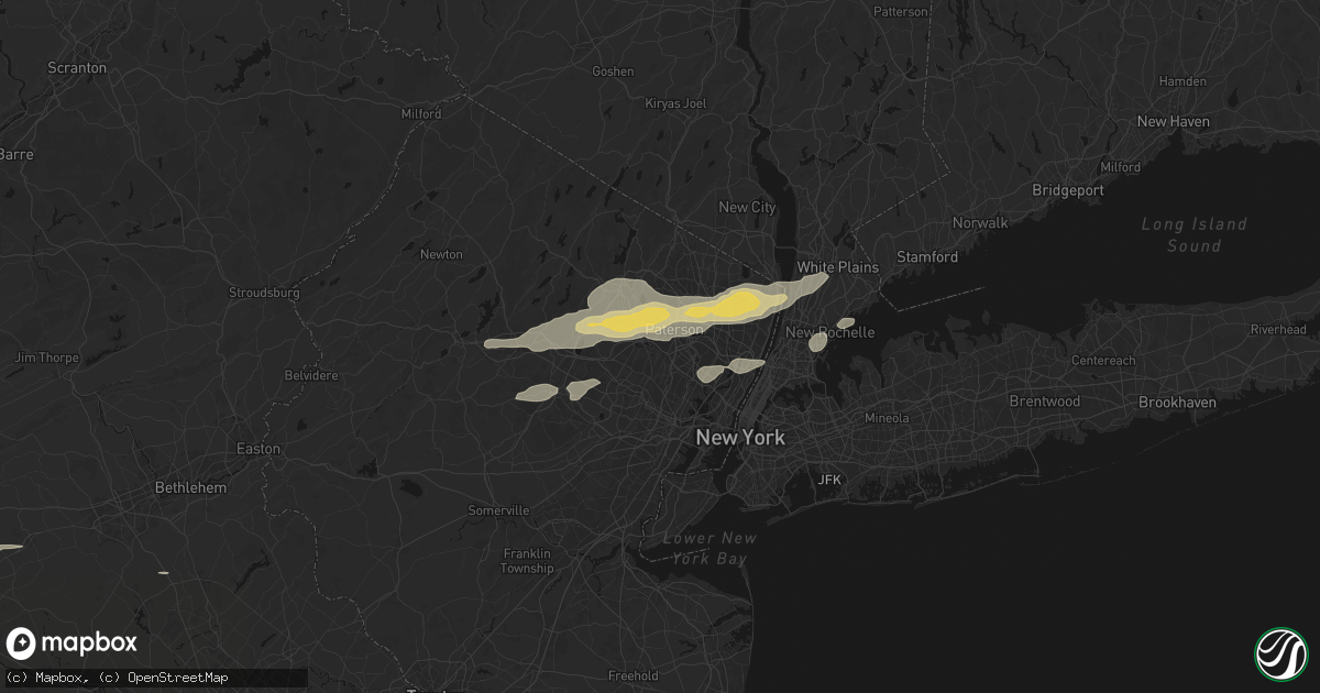 Hail map in Little Falls, NJ on July 21, 2026