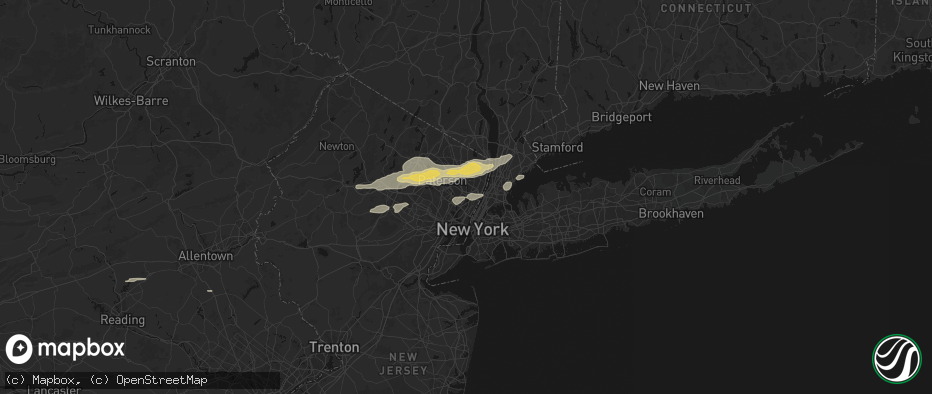 Hail map in Little Ferry, NJ on July 21, 2026