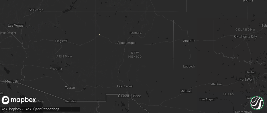 Hail map in New Mexico on July 21, 2026