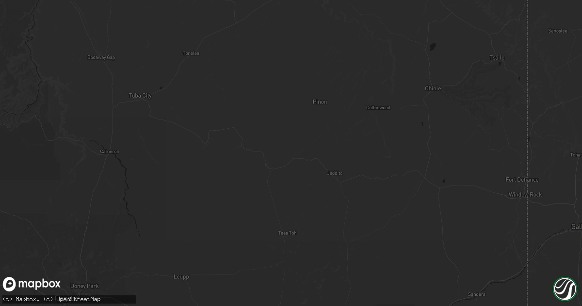 Hail map in Polacca, AZ on July 21, 2026