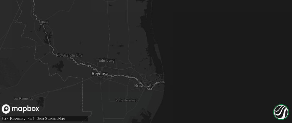 Hail map in Rio Hondo, TX on July 21, 2026