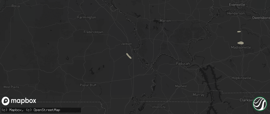 Hail map in Scott City, MO on July 21, 2026