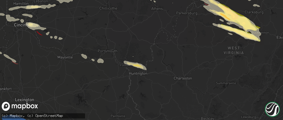 Hail map in Scottown, OH on July 21, 2026