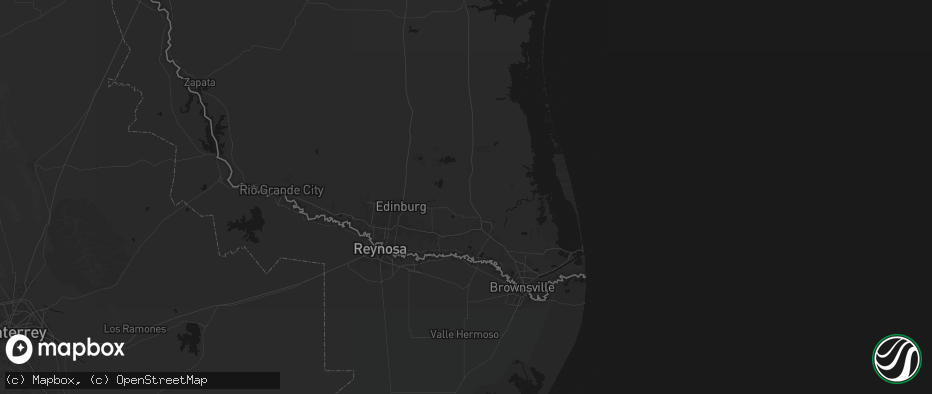 Hail map in Sebastian, TX on July 21, 2026