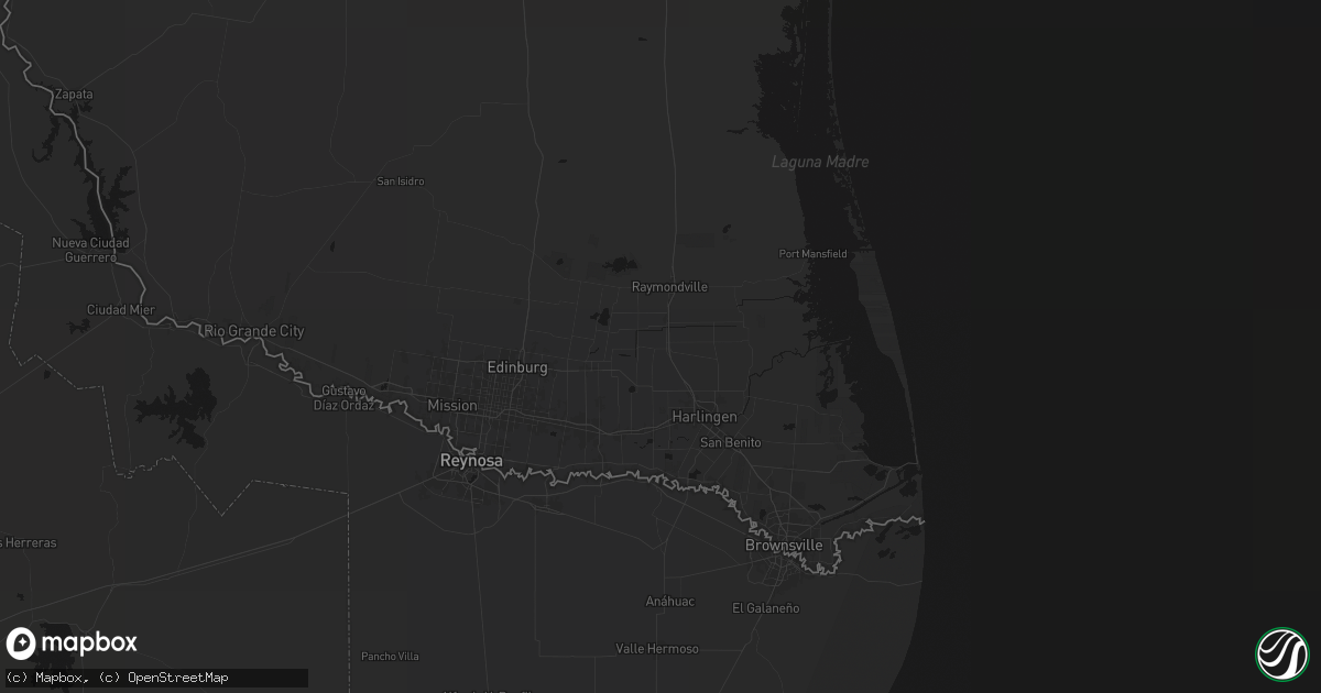 Hail map in Sebastian, TX on July 21, 2026