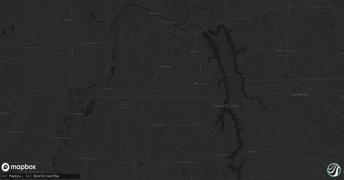 Hail map in Sedalia, KY on July 21, 2026
