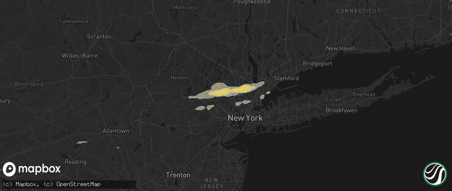 Hail map in Totowa, NJ on July 21, 2026