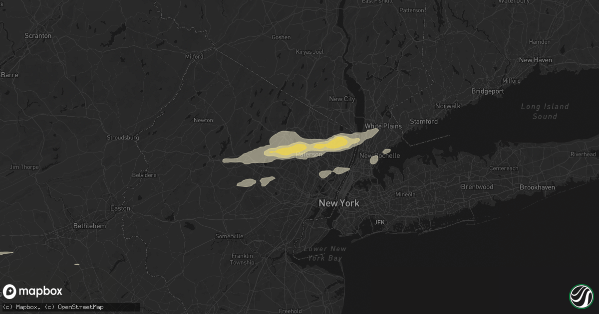Hail map in Totowa, NJ on July 21, 2026