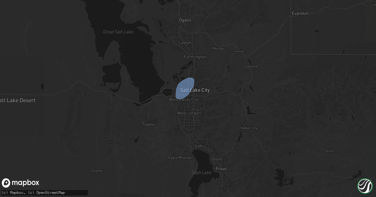 Hail map in West Valley City, UT on July 21, 2026