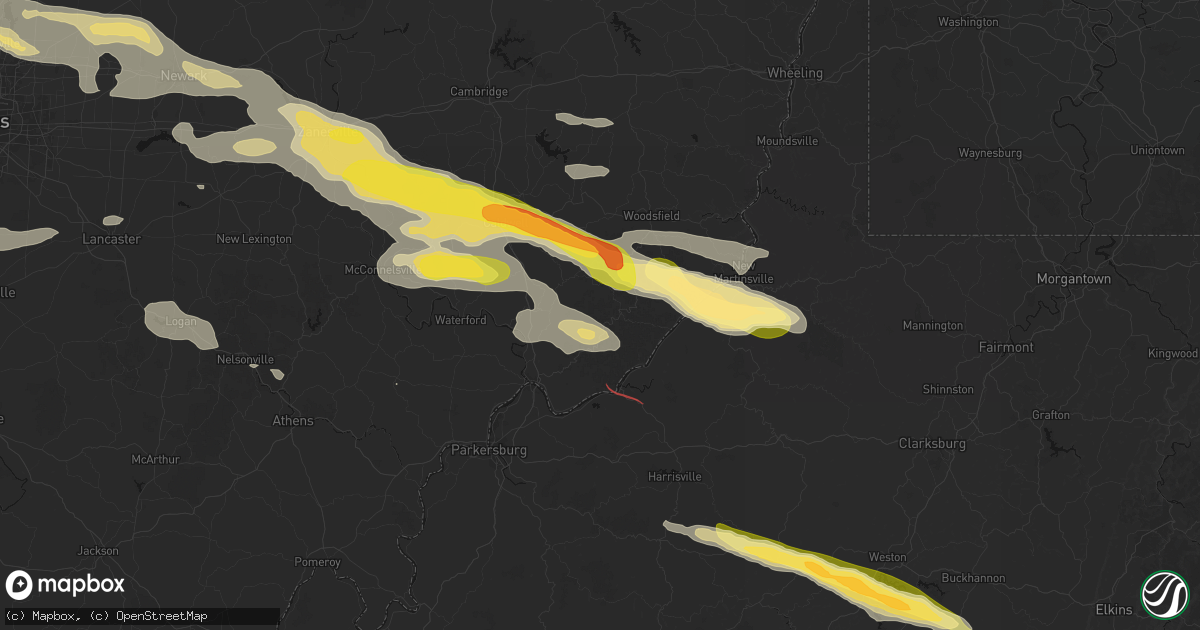 Hail map in Wingett Run, OH on July 21, 2026