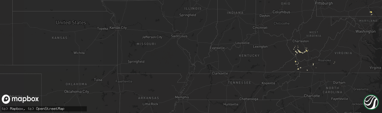 Hail map in Minnesota on July 22, 2011