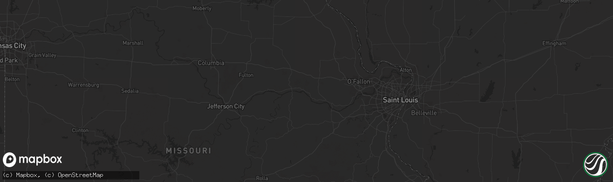 Hail map in York, PA on July 22, 2011