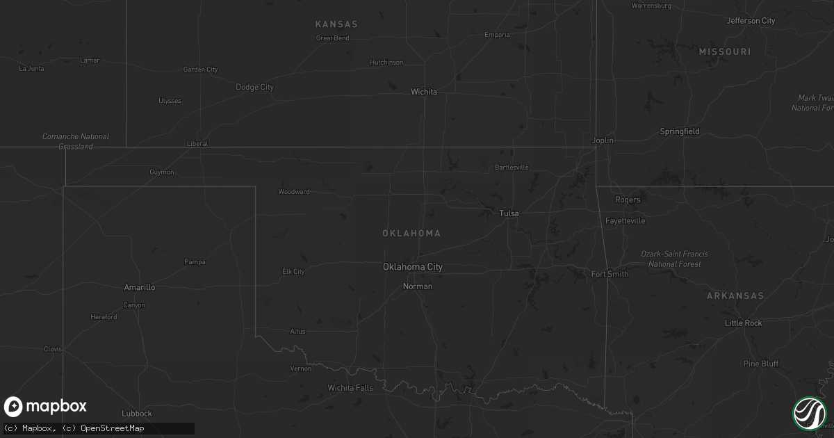 Hail map on July 22, 2012