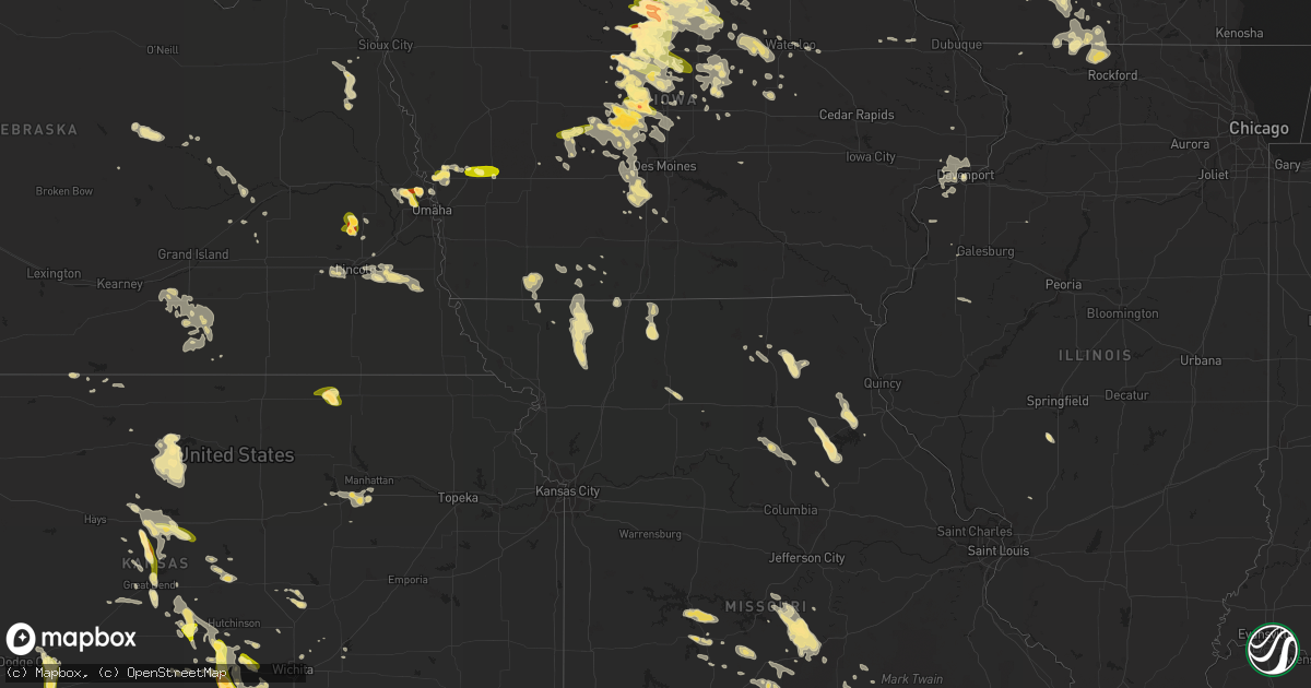 Hail map in Wisconsin on July 22, 2013