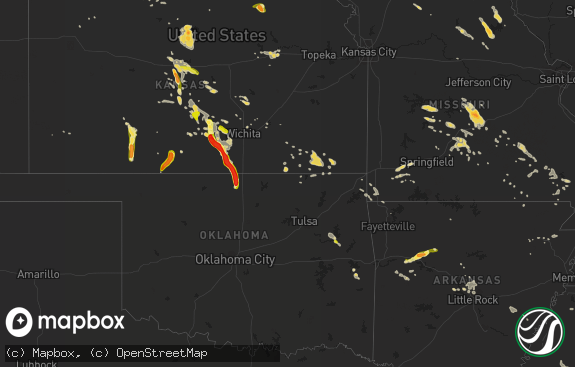 Hail map preview on 07-22-2013