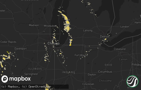 Hail map preview on 07-22-2014