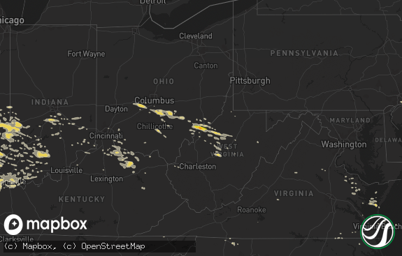 Hail map preview on 07-22-2017