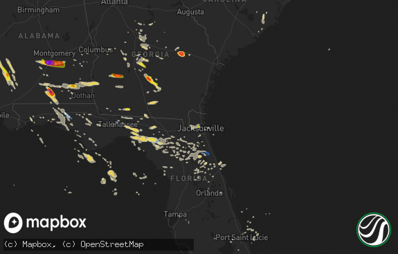 Hail map preview on 07-22-2018