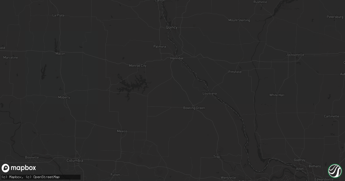 Hail map in Beaver City, NE on July 22, 2023