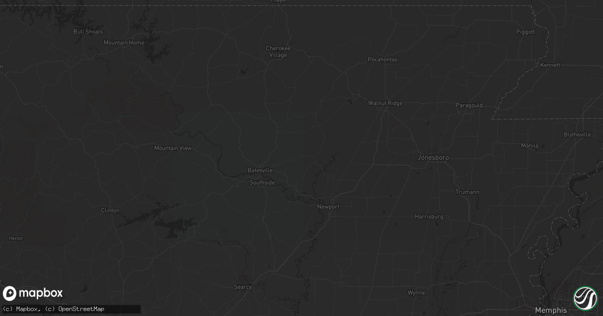 Hail map in Headland, AL on July 22, 2023