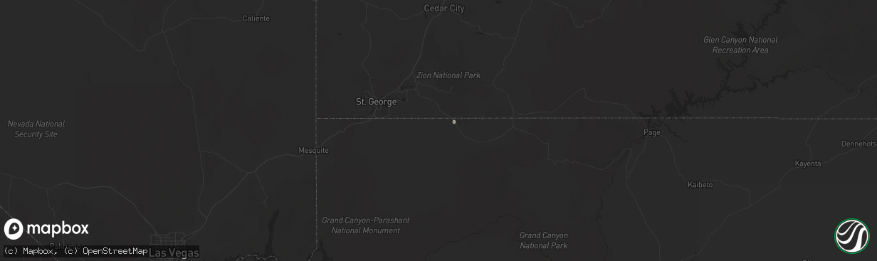 Hail map in Colorado City, AZ on July 22, 2024