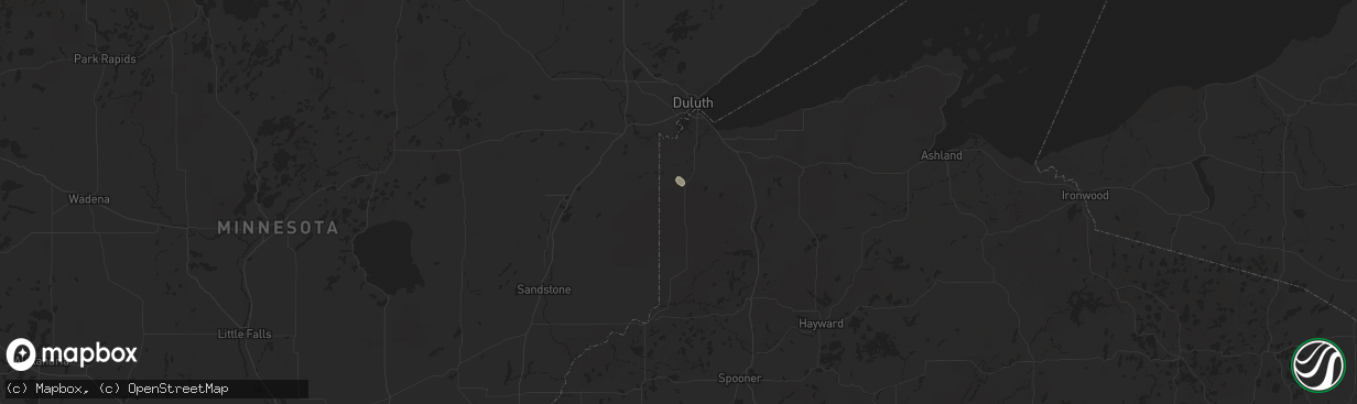 Hail map in Foxboro, WI on July 22, 2024