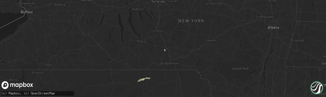 Hail map in Lisle, NY on July 22, 2024