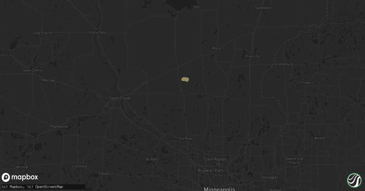 Hail map in Princeton, MN on July 22, 2024