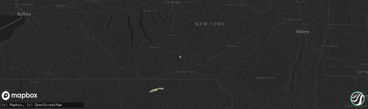 Hail map in Whitney Point, NY on July 22, 2024