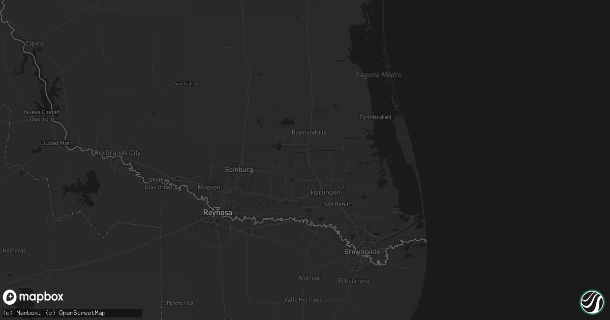Hail map in Sebastian, TX on July 22, 2026