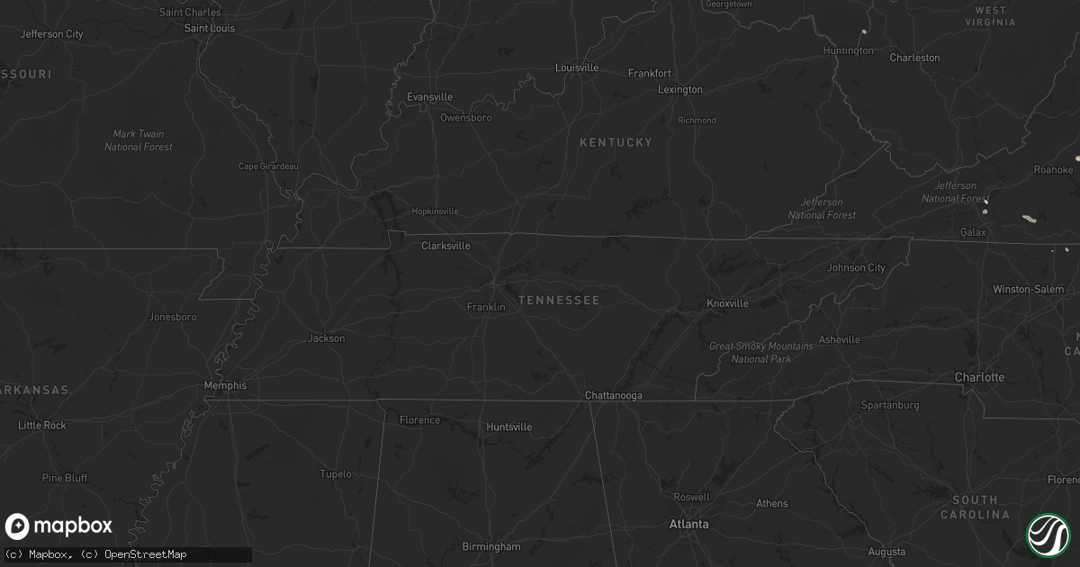 Hail map in Indiana on July 23, 2011