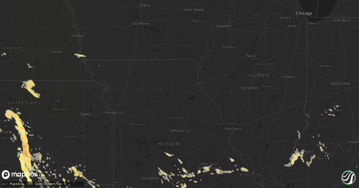 Hail map in Arkansas on July 23, 2013