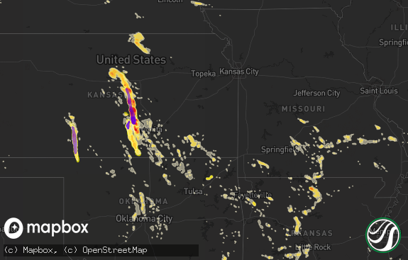 Hail map preview on 07-23-2013