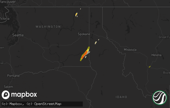 Hail map preview on 07-23-2014