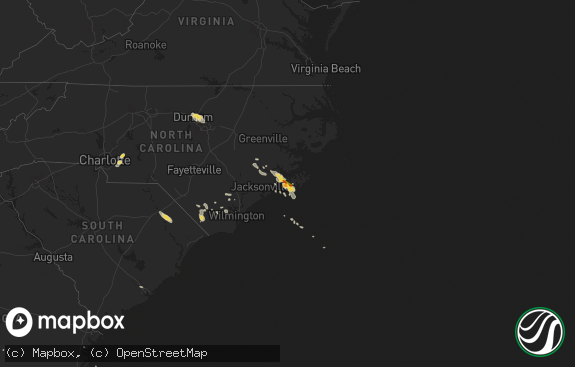 Hail map preview on 07-23-2015