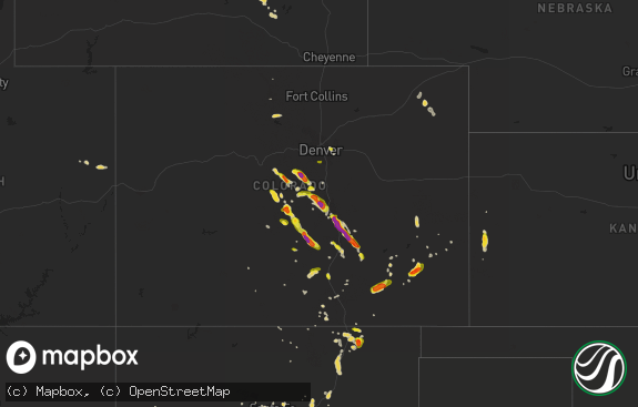 Hail map preview on 07-23-2018