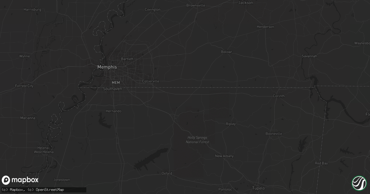 Hail map in Chesterfield, SC on July 23, 2023