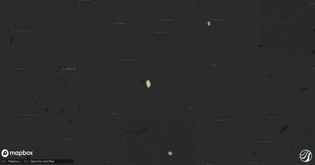 Hail map in Spur, TX on July 23, 2026