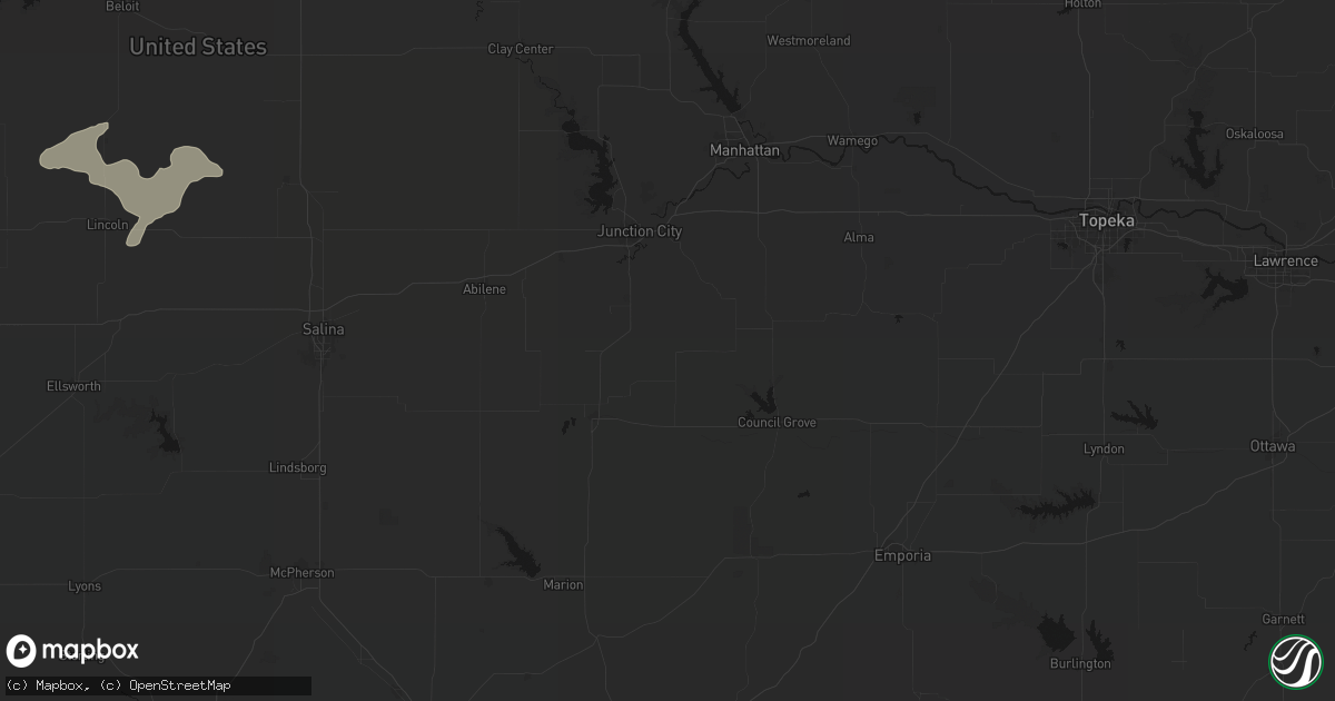 Hail map in White City, KS on July 23, 2026