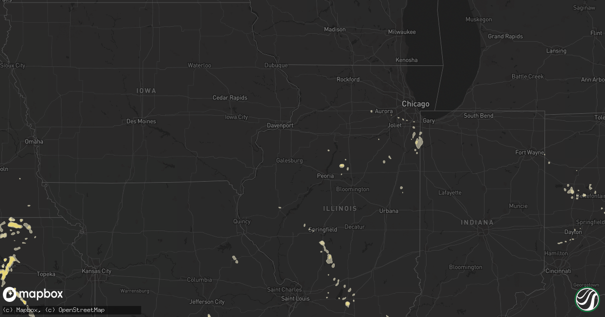 Hail map in Kansas on July 24, 2011