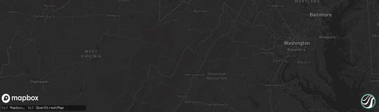 Hail map in Fayetteville, NC on July 24, 2012