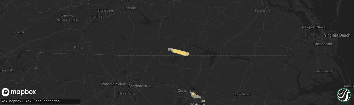 Hail map in Alton, VA on July 24, 2014