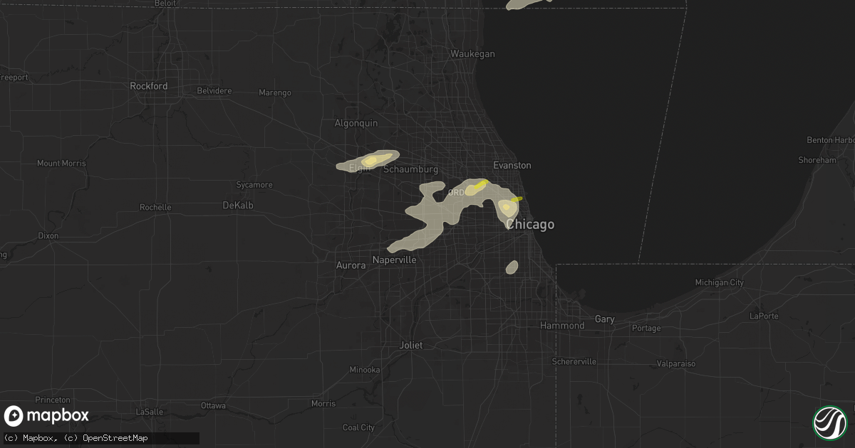 Hail map in Lombard, IL on July 24, 2016