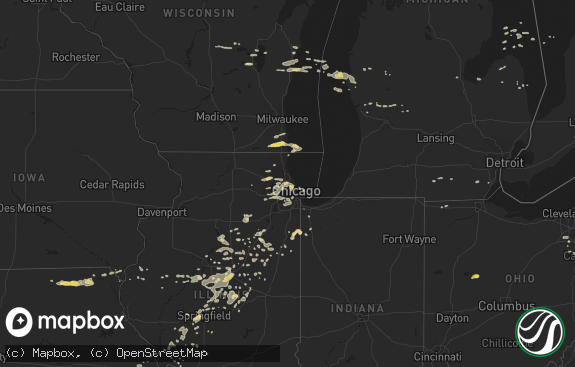 Hail map preview on 07-24-2016