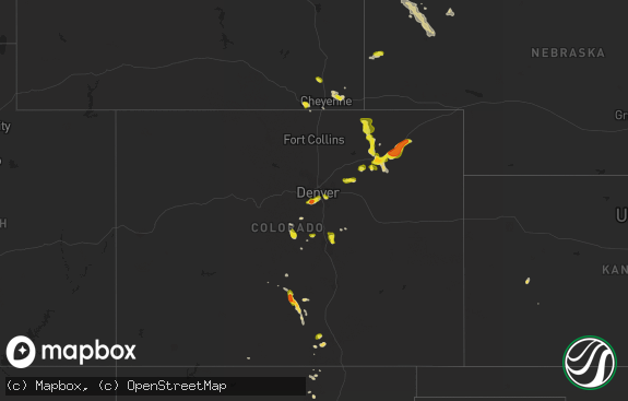 Hail map preview on 07-24-2018