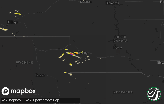 Hail map preview on 07-24-2019