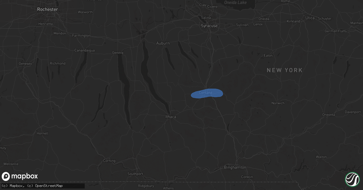 Hail map in Groton, NY on July 24, 2024