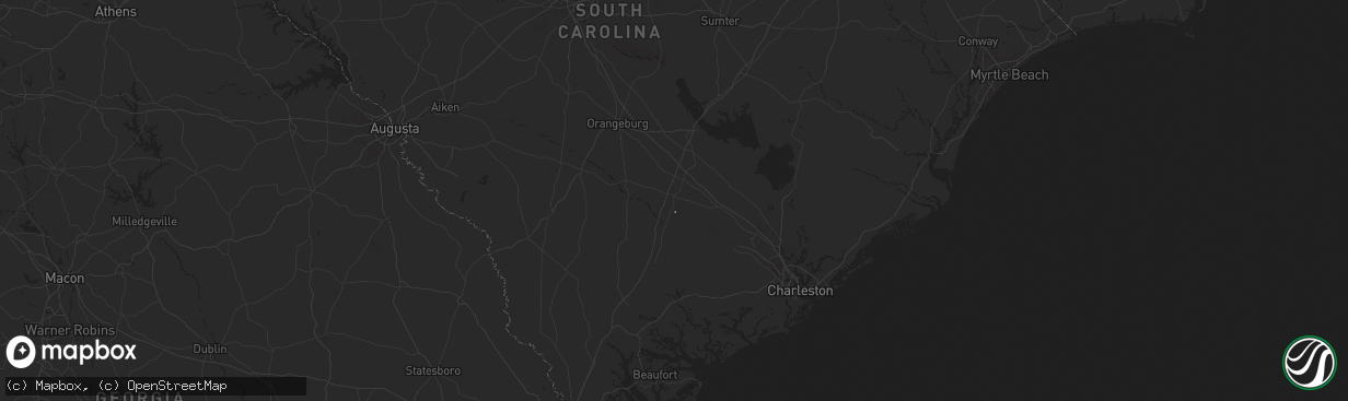 Hail map in Saint George, SC on July 24, 2024