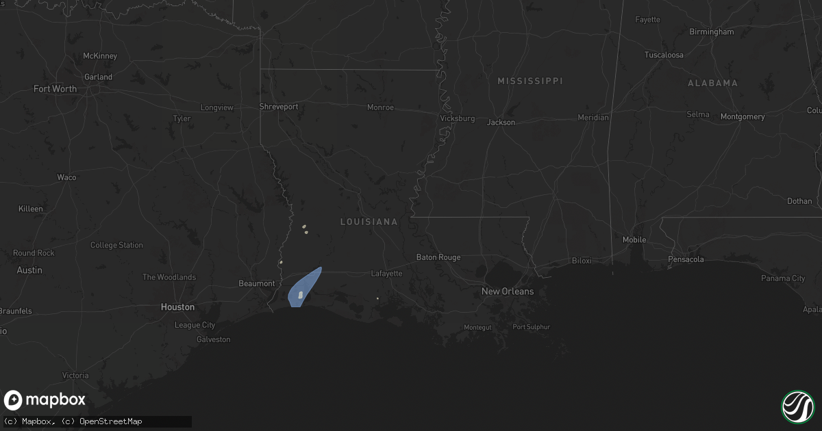 Hail Map in Louisiana on July 24 - Sales Meta