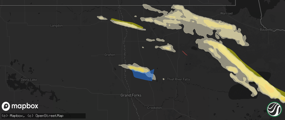 Hail map in Argyle, MN on July 24, 2026